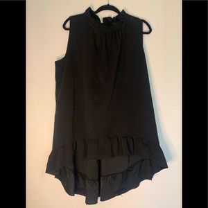 Lane Bryant Ruffle Mock Neck hi-lo top